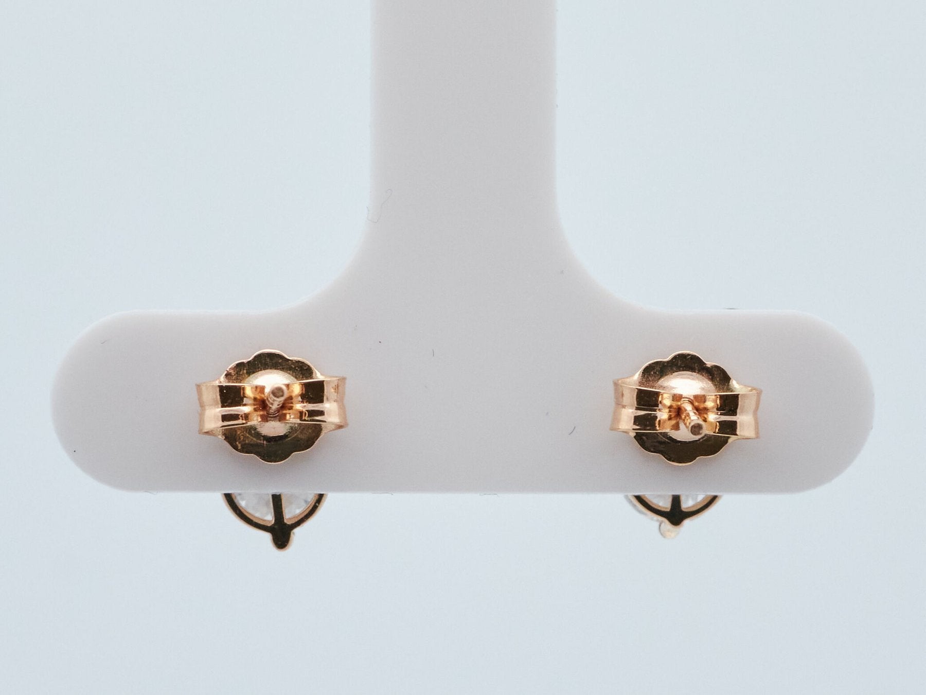 Elegantiški Auksiniai Auskarai 2.71 ct | Auginti Deimantai