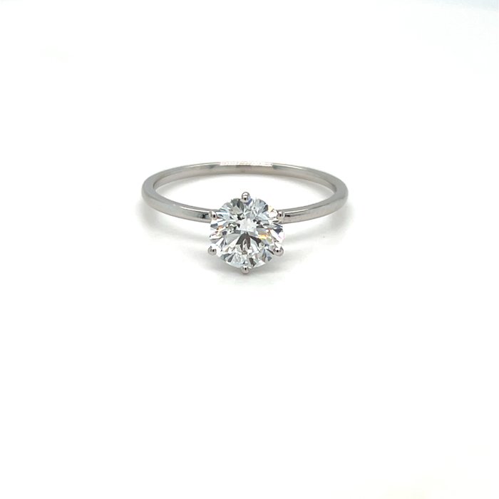 Sužadėtuvių Žiedas Auksinis 1.08 ct | Auginti Deimantai