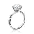 Įspūdingas žiedas balto aukso 2.00 ct apvalios formos | Laboratorinis Deimantas