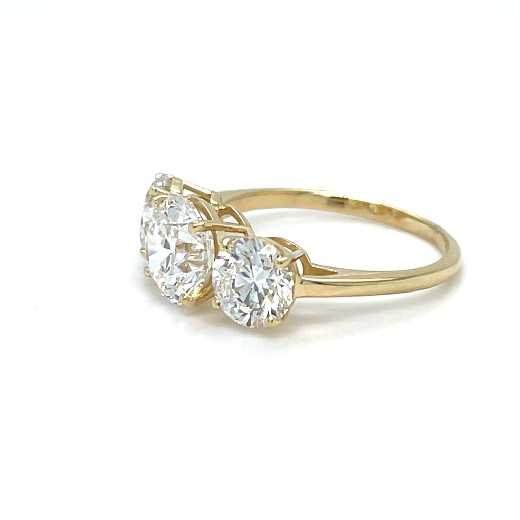 Klasikinis Žiedas su Deimantais 2.00 ct | Auksas