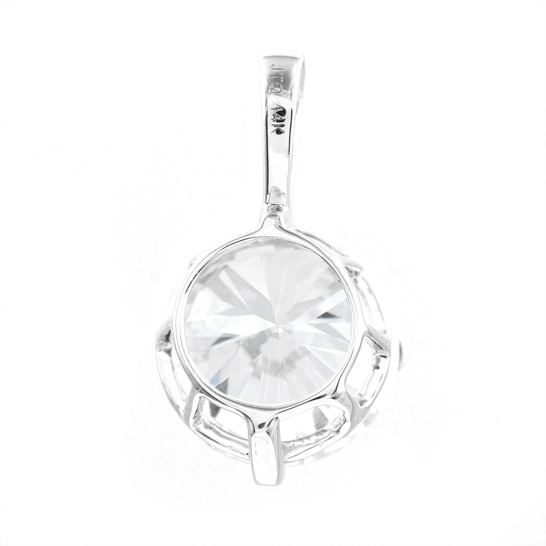 Prabangus Pakabukas Baltas Auksas 2.97 ct | Laboratorinis Deimantas
