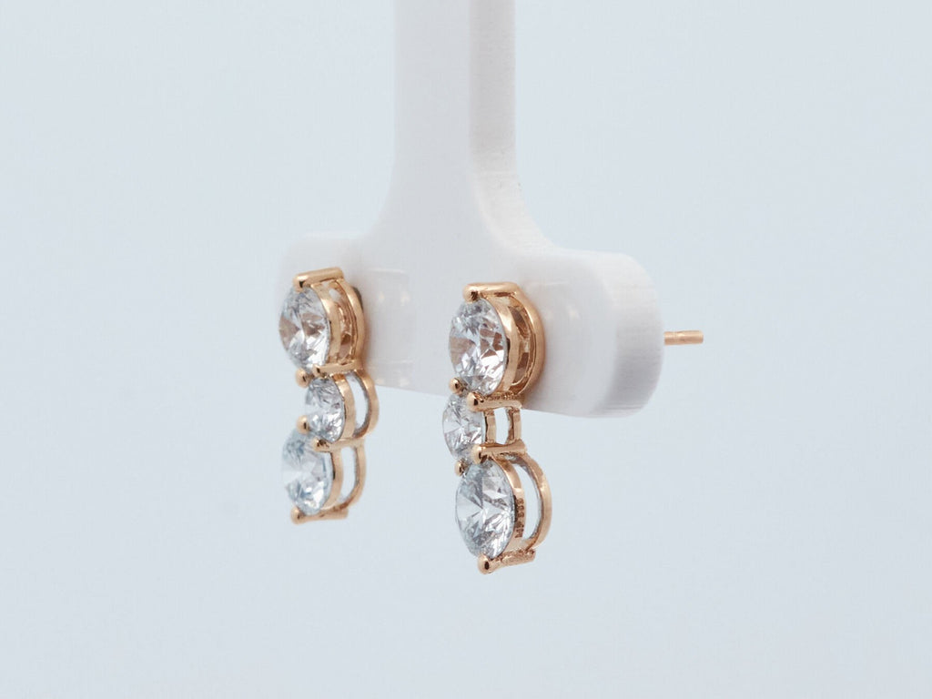 Klasikiniai Auksiniai Auskarai 2.01 ct | Laboratorinis Deimantas