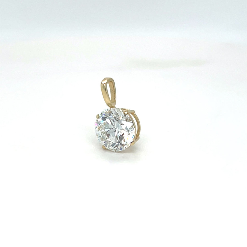 Elegantiškas Auksinis Pakabukas 2.0 ct | Auginti Deimantai