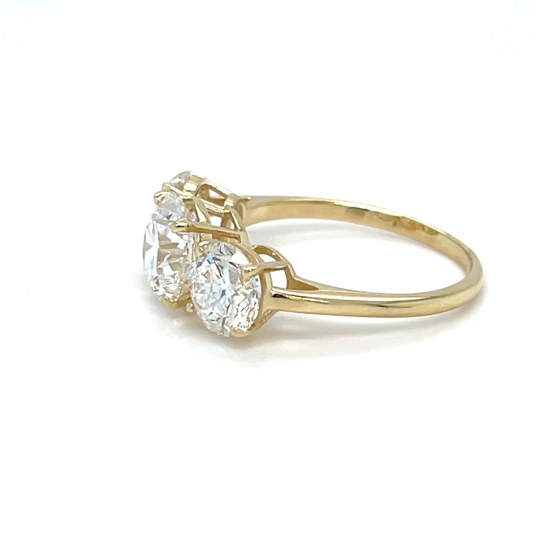 Klasikinis Žiedas su Deimantais 2.00 ct | Auksas