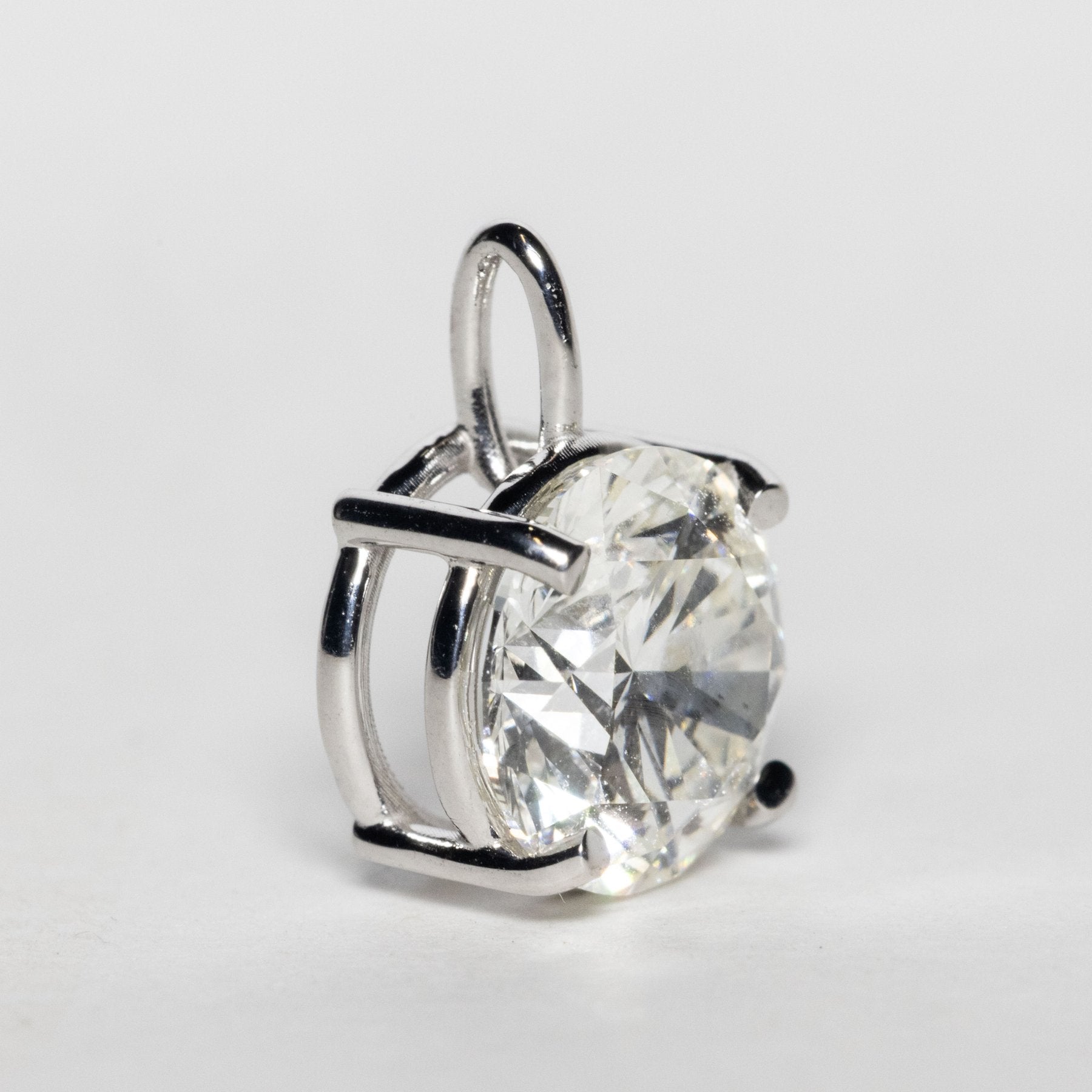 Prabangus Pakabukas Baltas Auksas 2.00 ct | Laboratorinis Deimantas