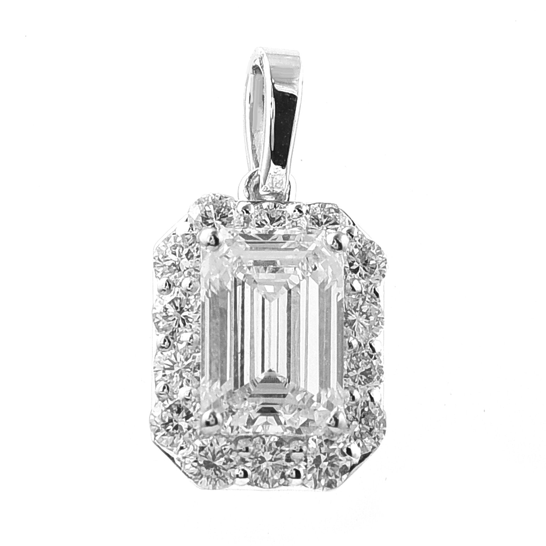 Elegantiškas Pakabukas Emeraldo Formos 1.91 ct | Auksas