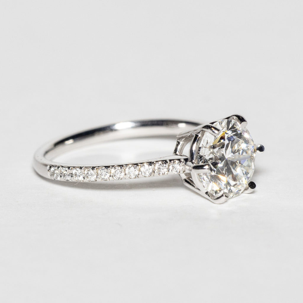 Elegantiškas Auksinis Žiedas 2.71 ct | Laboratorinis Deimantas