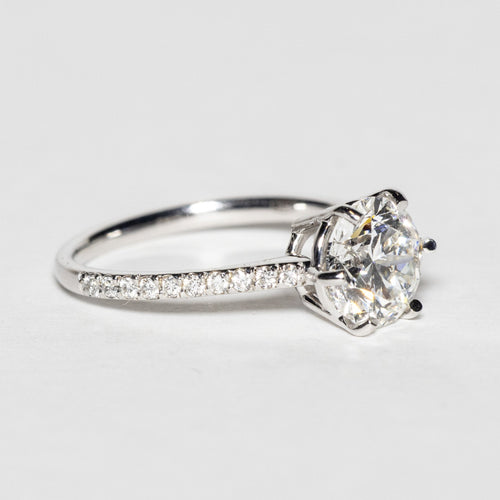 Elegantiškas Auksinis Žiedas 2.71 ct | Laboratorinis Deimantas
