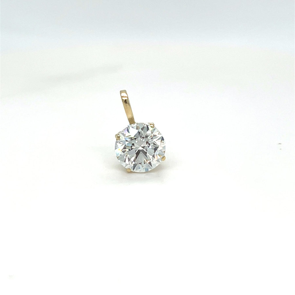 Elegantiškas Auksinis Pakabukas 2.0 ct | Auginti Deimantai